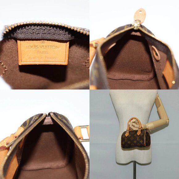 LOUIS VUITTON Monogram Mini Speedy Hand Bag M41534 LV Auth am8561V - Picture 14 of 15